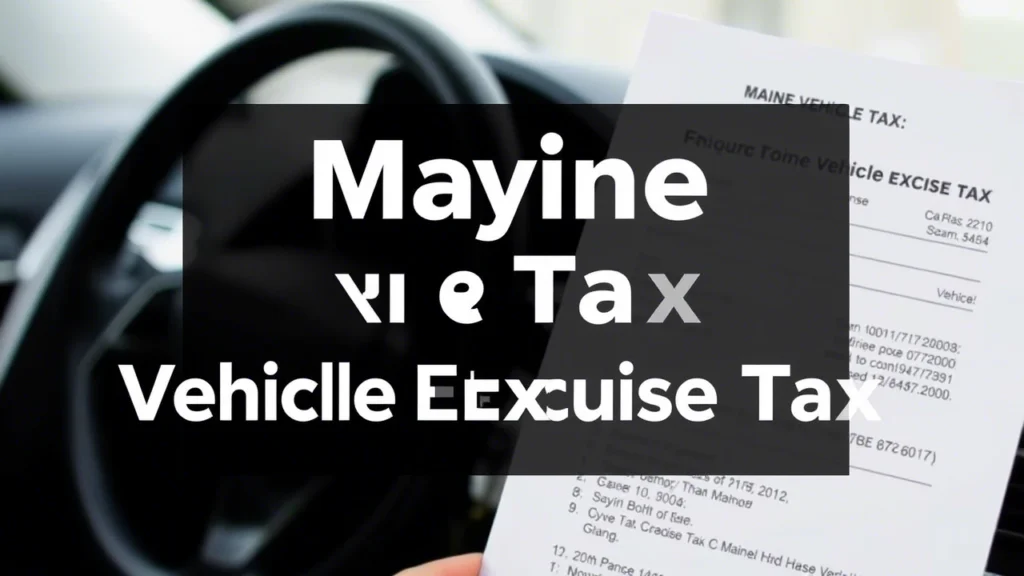Excise Tax Maine Car: Managing Your Vehicle Tax Obligations Excise Tax on Cars in Maine