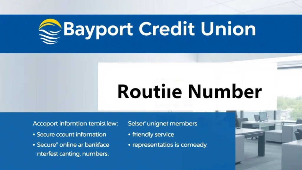 Bayport Credit Union Routing Number
